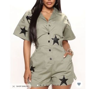 Star army romper